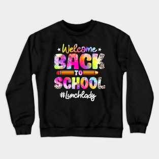 Funny Back To School Lunch Lady Crewneck Sweatshirt